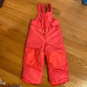 Pink Toddler Kids Snowpants / snow bib